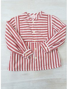 camisa rayas rojas