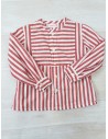 camisa rayas rojas