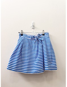 falda rayas azules y blancos