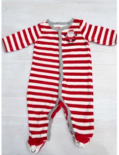 pijama navidad rayas con papa noel