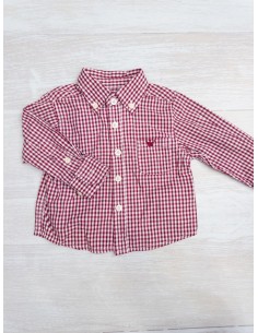 camisa cuadros concho de vino