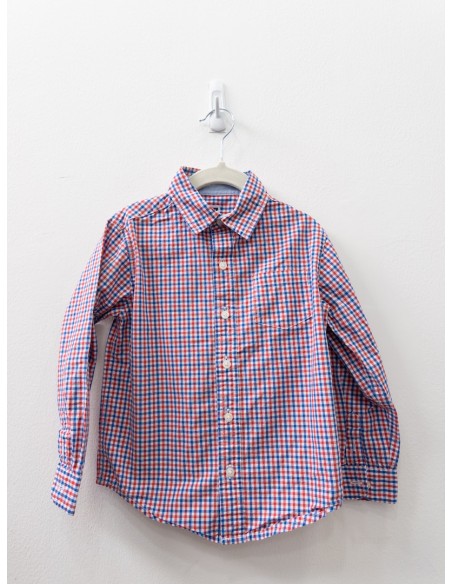 camisa cuadros rojos y azules