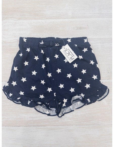 short azul con estrellas blancas