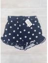 short azul con estrellas blancas