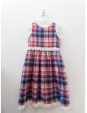 vestido navideño con celeste