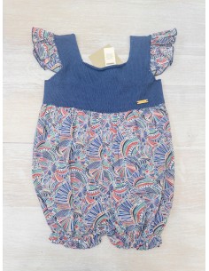 enterizo diseno colores azul, cafe, rosa