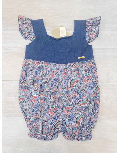 enterizo diseno colores azul, cafe, rosa