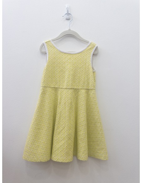 vestido diseno verde limon