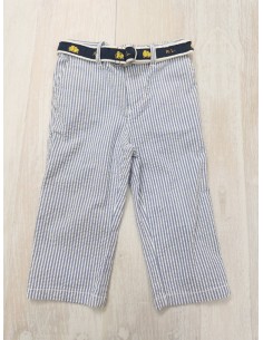 pantalon rayas celestes y blancas