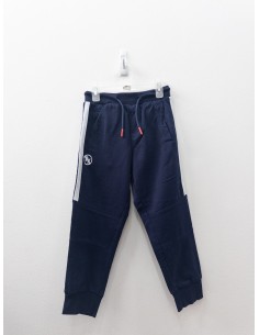 calentador azul raya blanca