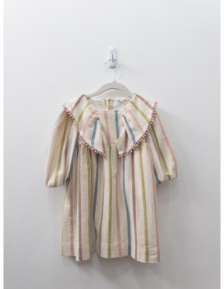 vestido rayas pastel