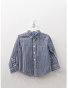 camisa cuadros azules y blancos