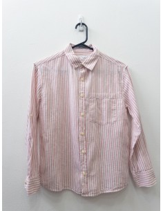 camisa rayas rosadas y blancas