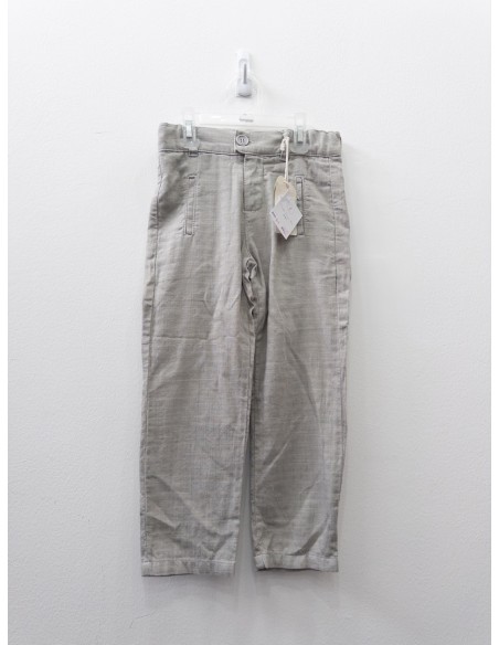 pantalon beige de lino