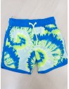 pantalon de bano azul con neon