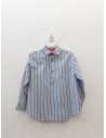 camisa rayas azules y turquesas