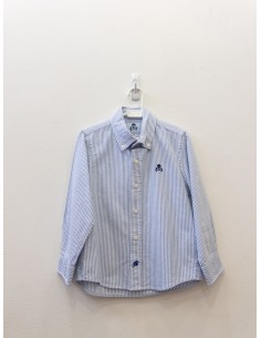 camisa rayas azules y blancas