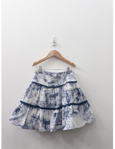 set blanco con dibujos azules 2