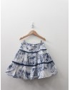 set blanco con dibujos azules