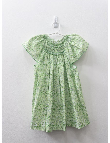 top verde limon con flores