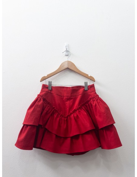 falda short roja
