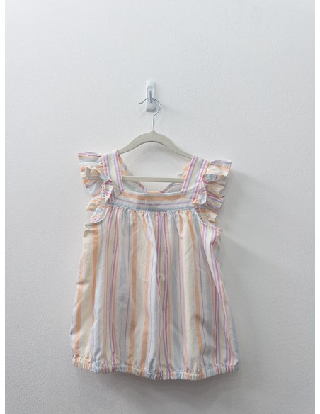 set pantalon y blusa rayas pasteles