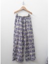 set pantalon y top beige con morado