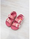 crocs rosados brillos