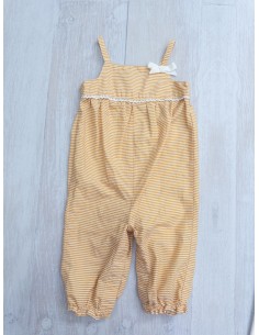 enterizo rayas mostazas y beige