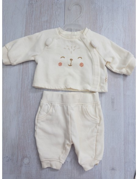 set sueter y calentador blanco