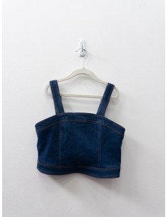 set falda short jean y top jean