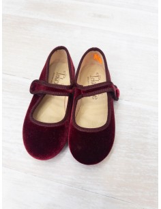 ballerinas de gamuza concho de vino