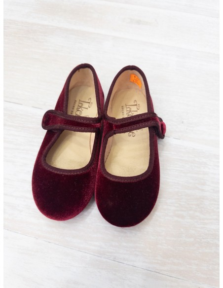 ballerinas de gamuza concho de vino