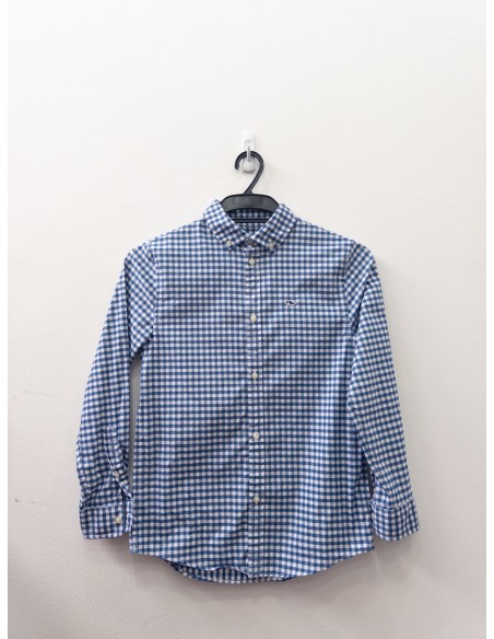 camisa cuadros azules performance