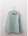 camisa lino turquesa