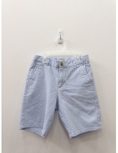 short rayas celestes y blancas
