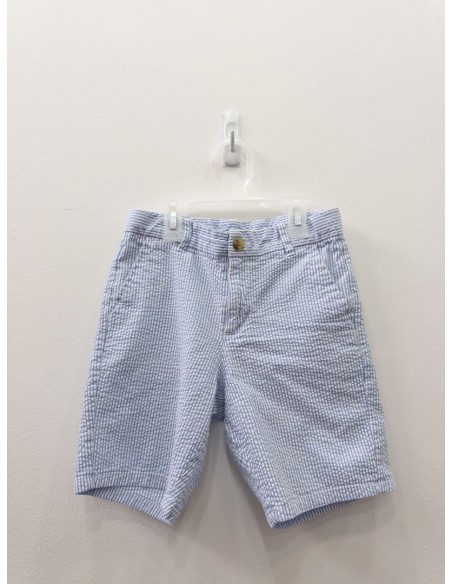 short rayas celestes y blancas