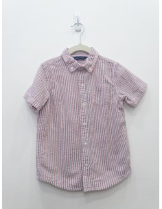 camisa rayas azules y rojas