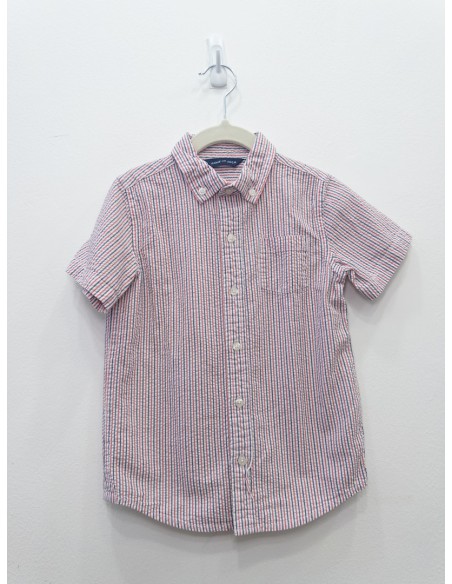 camisa rayas azules y rojas