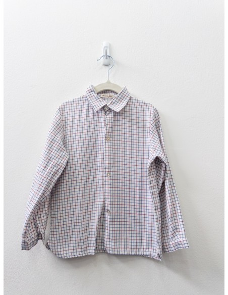 camisa rayas azules y rojas