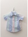 camisa rayas celeste y rosa pastel