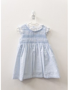 vestido rayas celestes