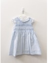 vestido rayas celestes