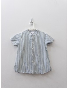 camisa blanca rayas verdes