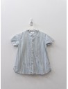 camisa blanca rayas verdes