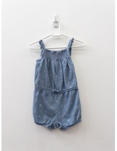 romper celeste con anclas blancas