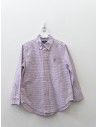 camisa rayas fuscia y grises