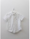 camisa blanca manga corta