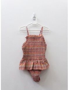 pantalon de baño salmon con celeste