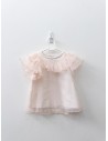 blusa rosada con tul